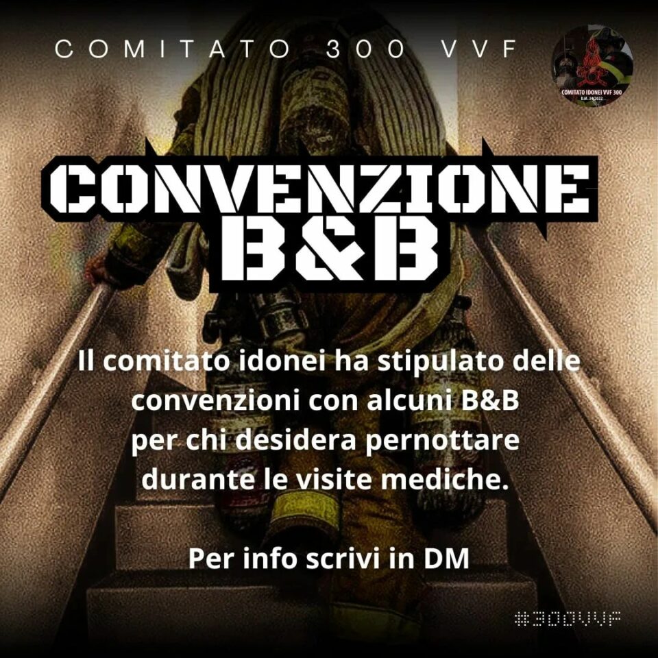 Convenzioni B&B Per Visite Mediche – Comitato 300 VVF